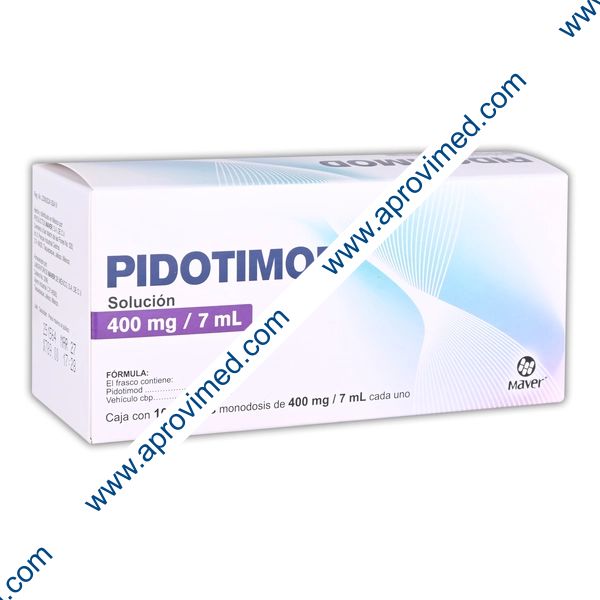 PIDOTIMOD (Maver) c/10 FCOS. MONODOSIS 400 MG/7 ML.