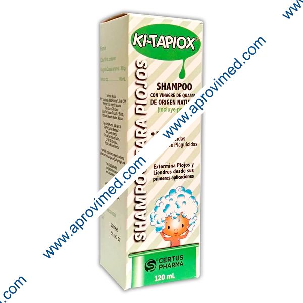 KI-TAPIOX SHAMPOO c/Peine Liendrero Fco. 120 ML. 3 G.
