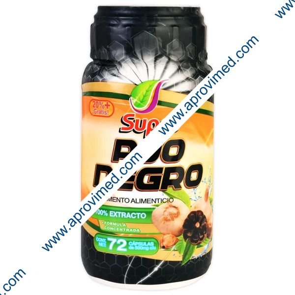 SUPRA AJO NEGRO c/72 CAPS. 500 MG.