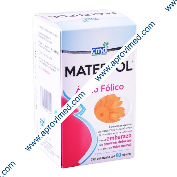MATERFOL c/90 TABS. 400 MCG.