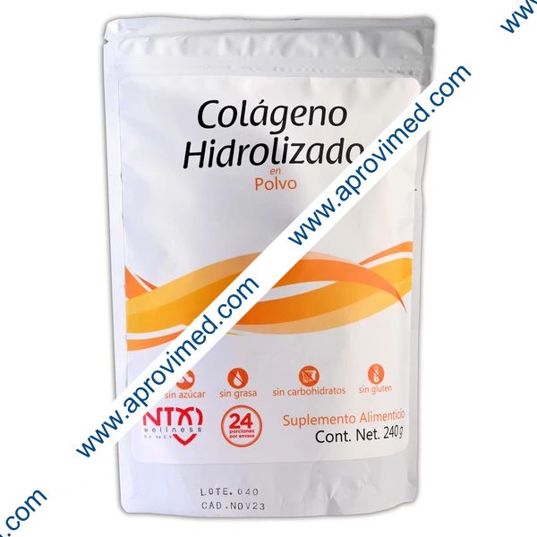 COLÁGENO HIDROLIZADO (Wellness) POLVO Bolsa c/240 G.