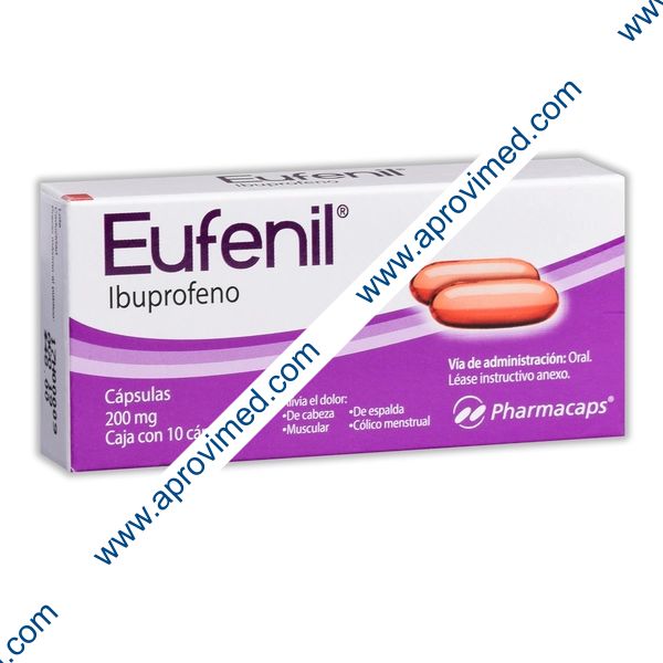 EUFENIL c/10 CAPS. 200 MG.