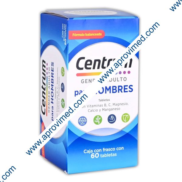 CENTRUM GENDER ADULTO p/HOMBRES c/60 TABS.