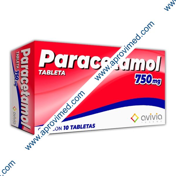PARACETAMOL (Avivia) c/10 TABS. 750 MG.