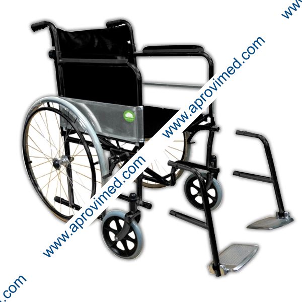 SILLA DE RDAS. NEUMATICA RESPLD. ABATIBLE (Color Negro) 18"