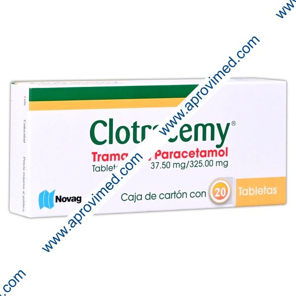 CLOTRACEMY c/20 TABS. 37.5/325 MG.