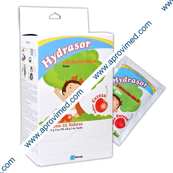 HYDRASOR POLVO "Sab. CEREZA" EXHIB. c/25 SOBS. 28.4 G. p/1 L.