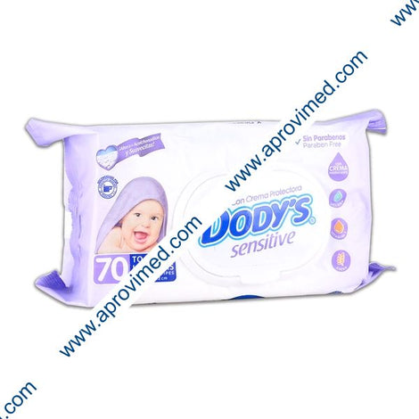 DODYS SENSITIVE Toallitas Húmedas Paq. c/70 Pzs.