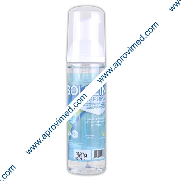 SOLCLIN ESPUMA Solución Antiséptica p/Manos Fco. 75 ML.