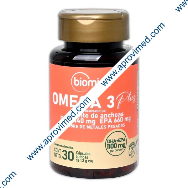 OMEGA-3 PLUS (Biomiral) Fco. c/30 CAPS. 1.3 G.