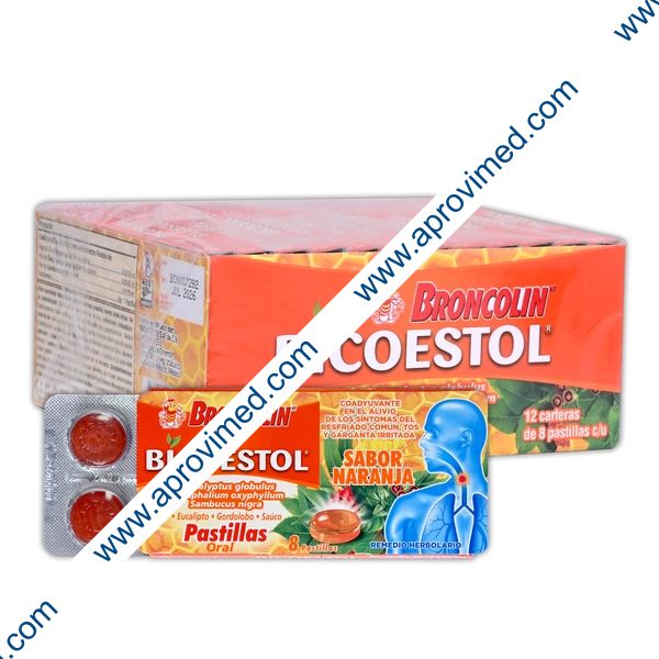BICOESTOL Sab. Naranja Exhib. c/12 CARTERAS c/8 PASTILLAS 2.5 G.