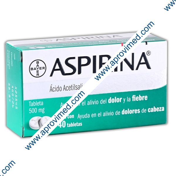 ASPIRINA c/ 40 TABS. 500 MG.