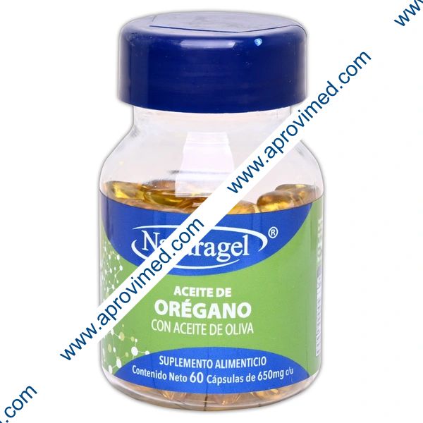 ACEITE DE ORÉGANO CON ACEITE DE OLIVA (Naturagel) Fco. c/60 CAPS. 650 MG.