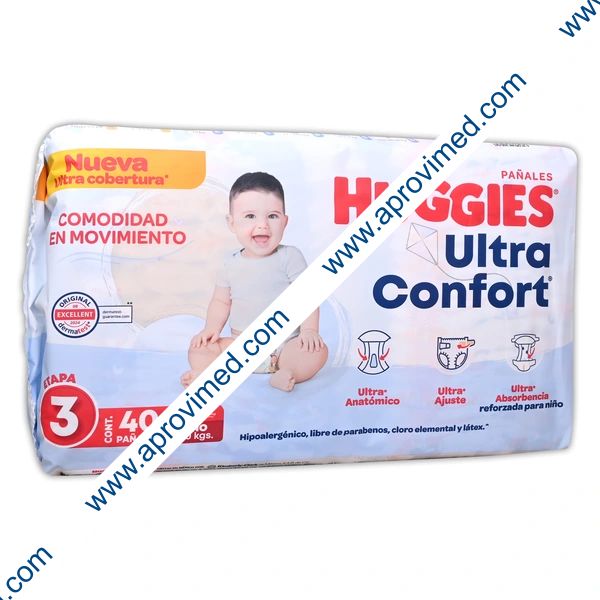 HUGGIES ULTRA CONFORT Niño (Etapa 3 / 7-10 Kg.) c/40 Pzs.