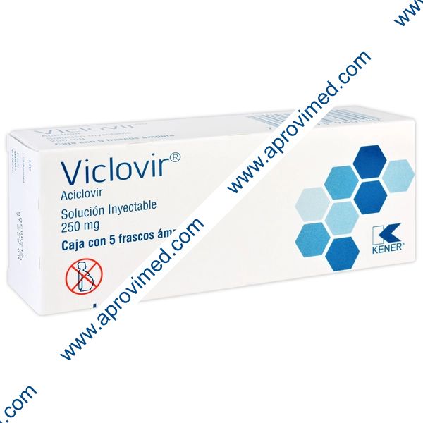 VICLOVIR Sol. Iny. c/5 FCO. AMP. 250 MG/10 ML.