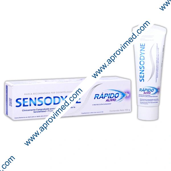 SENSODYNE "Rápido Alivio" CREMA DENTAL TUBO c/100 G.