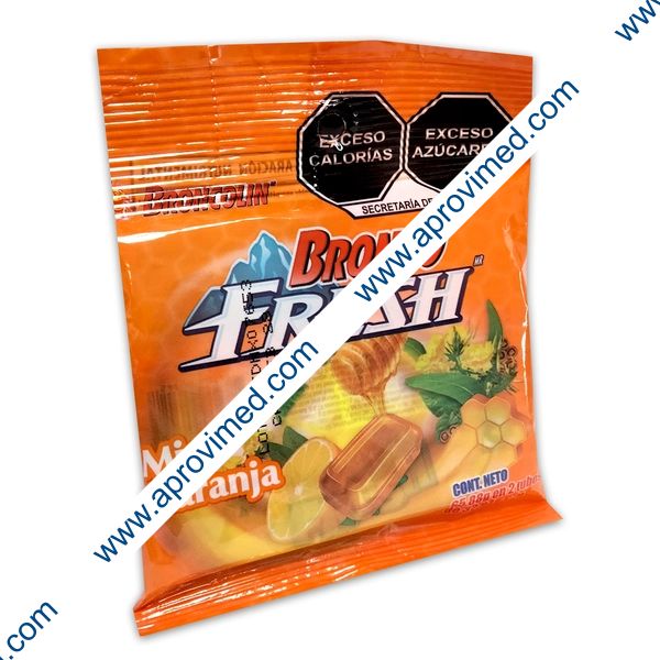 BRONCO FRESH CARAMELO Miel Naranja c/2 Pzs. 66 G.