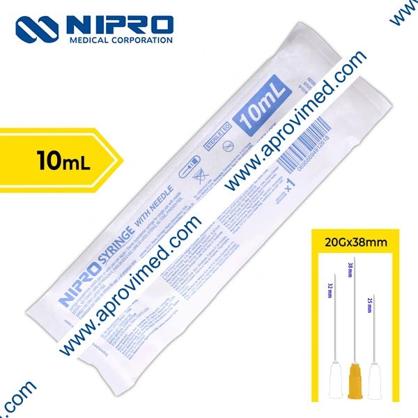 JERINGA 10 mL. (Nipro) c/AGUJA 20Gx38mm. c/1 Pza.