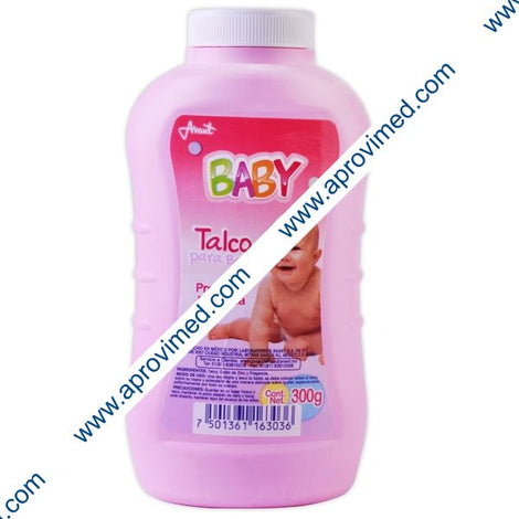 TALCO PARA BEBE "Baby" ROSA Fco. 300 G.