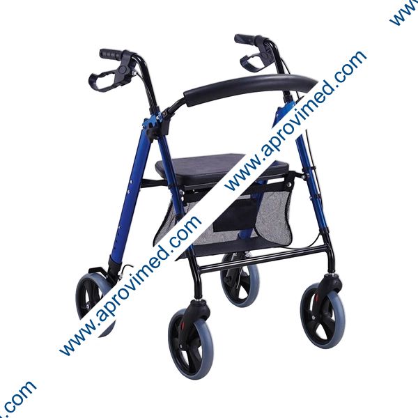 ANDADERA ROLLATOR DE LUJO PGBLE (Super Confort) Color Azul.