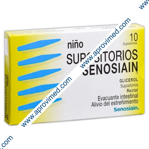 SUPOSITORIOS SENOSIAIN NIÑO c/10 SUPS. 1.380 G.