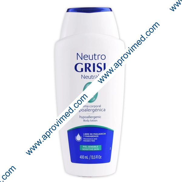 NEUTRO GRISI Neutral CREMA CORPORAL HIPOALERGÉNICA Piel Sensible 400 ML.