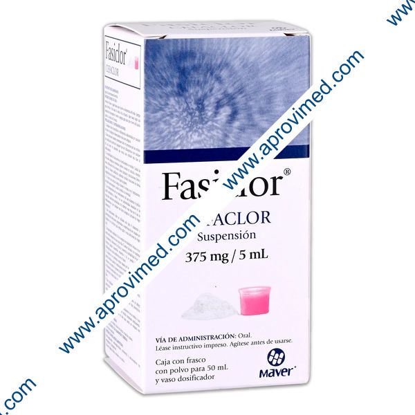 FASICLOR SUSP. Fco. 50 ML. 375 MG/5 ML.