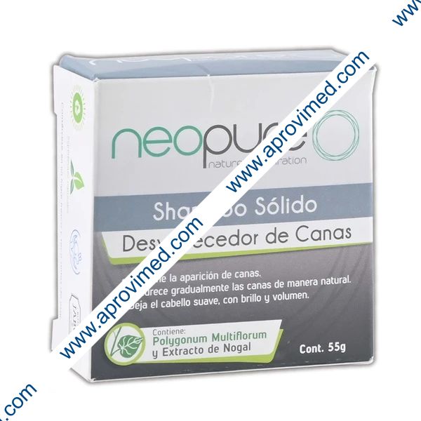 SHAMPOO SÓLIDO DESVANECEDOR DE CANAS (Neopure) 55 G.