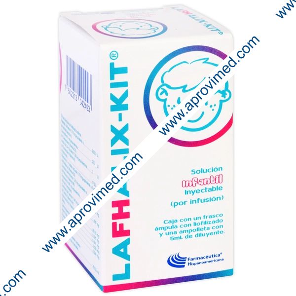 LAFHALIX-KIT Sol. Iny. INFANTIL c/1 FCO. AMP. 5 ML.