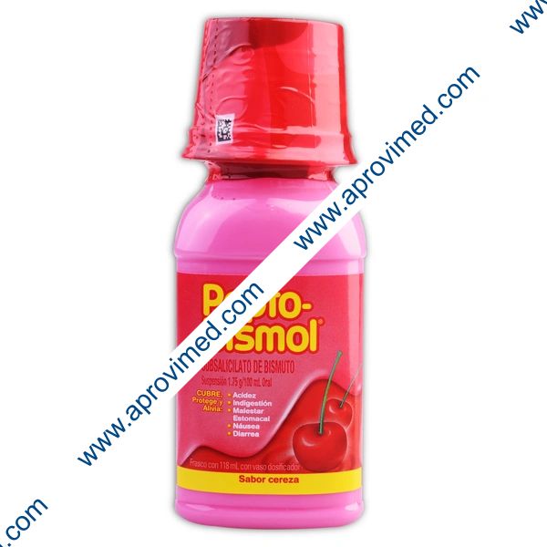 PEPTO-BISMOL Sab. Cereza SUSP. Fco. 118 ML. 1.75 G/100 ML.