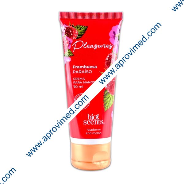 PLEASURES FRAMBUESA PARAISO Crema para manos TUBO c/70 ML.