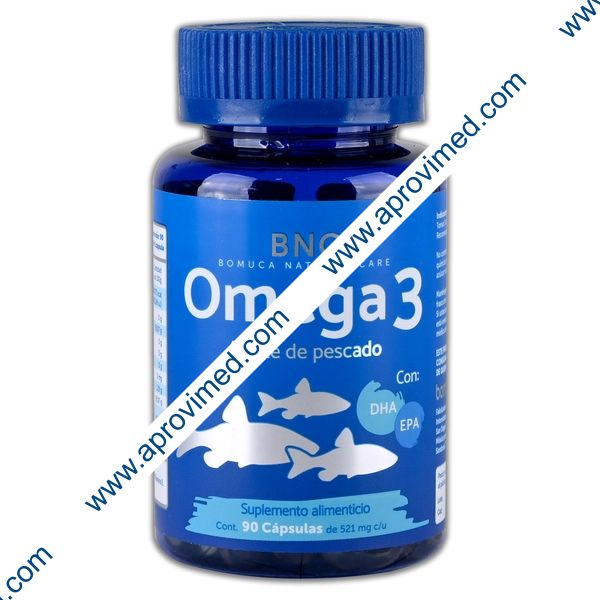 OMEGA-3 Aceite de Pescado BNC c/90 CAPS. 521 MG.