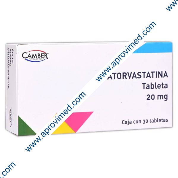 ATORVASTATINA (Camber) c/30 TABS. 20 MG.