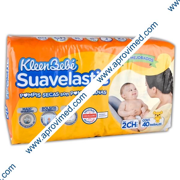 KLEENBEBÉ SUAVELASTIC (Etapa 2-CH / 5-7.5 Kg.) c/40 Pzs.