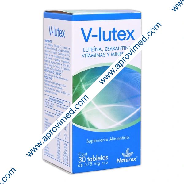 V-LUTEX c/30 TABS. 575 MG.