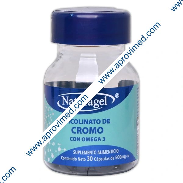 PICOLINATO DE CROMO con OMEGA 3 (Naturagel) c/30 CAPS. 500 MG.