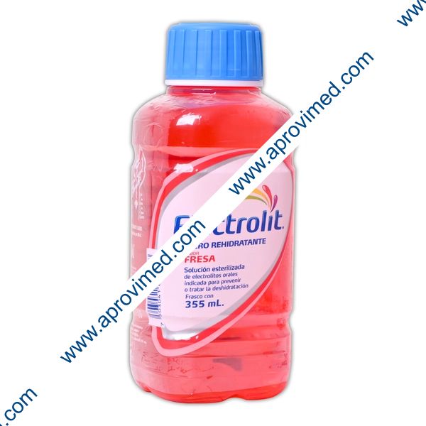ELECTROLIT Electrolitos Orales SOL. SAB. FRESA  355 ML.