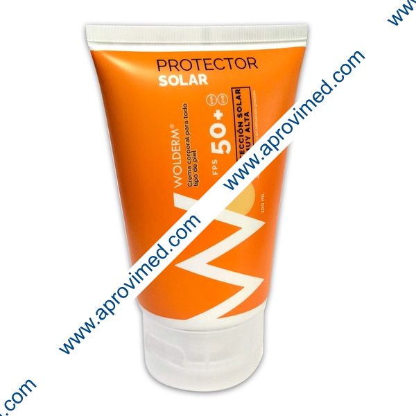 WOLDERM Protector Solar Corporal FPS+50 Tubo c/100 ML.