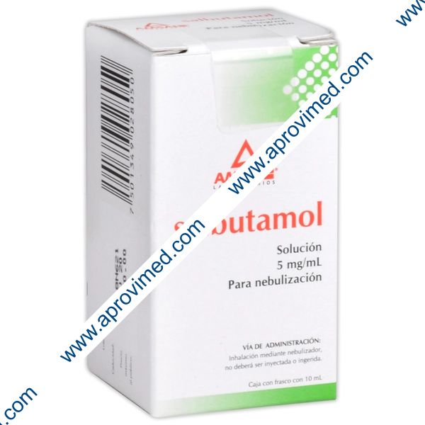 SALBUTAMOL (Amsa) SOL. p/Nebulización Fco. 10 ML. 5 MG/1 ML.