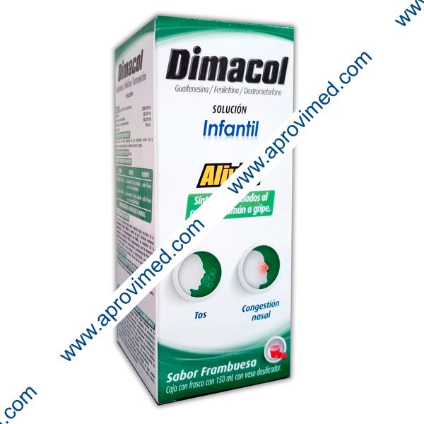 DIMACOL SOL. Infantil Fco. 150 ML. 2000-100-200 MG/100 ML.