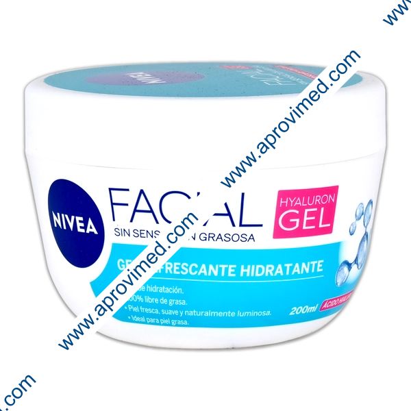 NIVEA FACIAL GEL REFRESCANTE HIDRATANTE Tarro 200 ML.