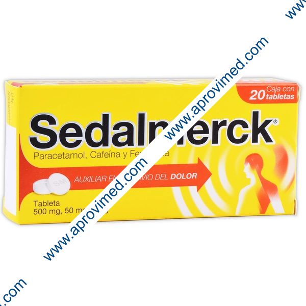 SEDALMERCK c/20 TABS. 500/50/5 MG.