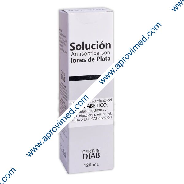 SOLUCIÓN ANTISÉPTICA CON IONES DE PLATA Fco. c/120 ML.