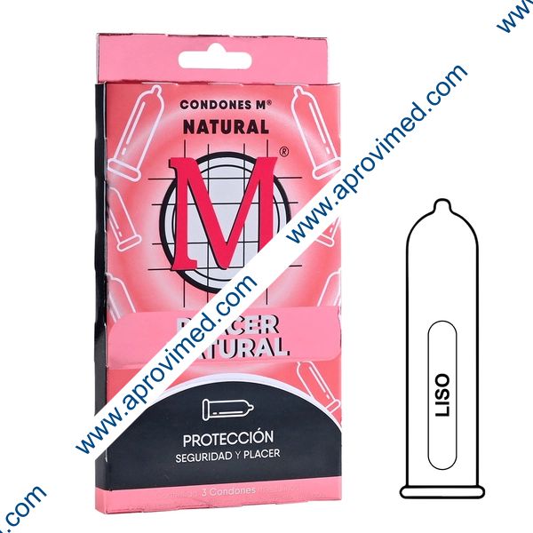 CONDONES M NATURAL Blister c/3 Pzs.