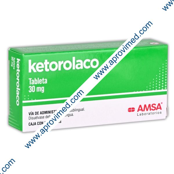 KETOROLACO (Amsa) c/6 TABS. Sublingual 30 MG.