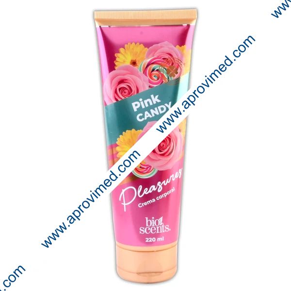 PLEASURES PINK CANDY Crema Corporal TUBO c/220 ML.