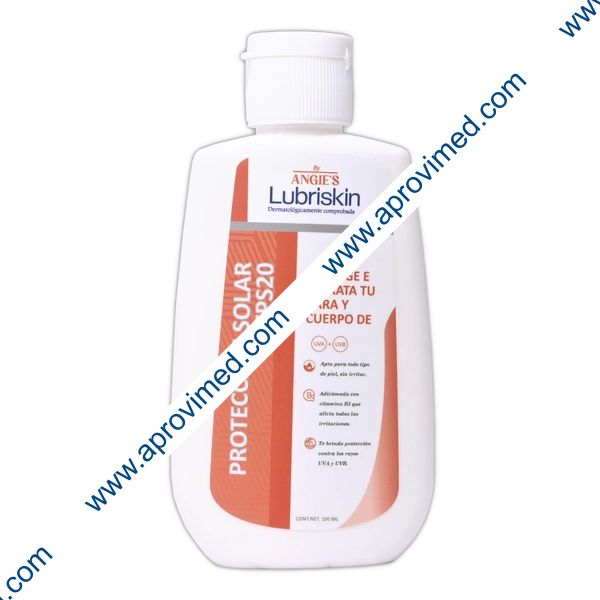 LUBRISKIN PROTECCIÓN SOLAR FPS 20 Fco. 100 ML.