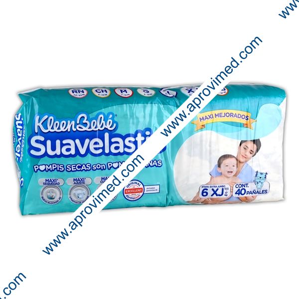 KLEENBEBÉ SUAVELASTIC EX-JUMBO (Etapa 6 / +13.5 Kg.) c/40 Pzs.