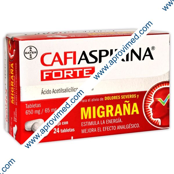 CAFIASPIRINA FORTE c/24 TABS. 650/65 MG.