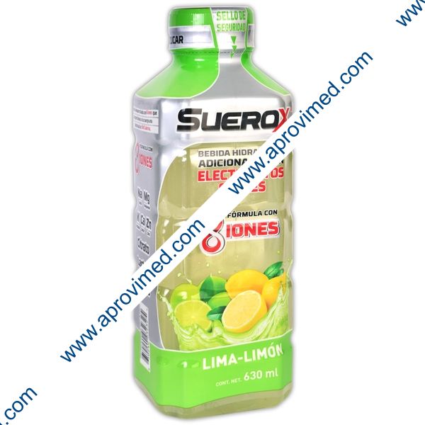 SUEROX 8 IONES Bebida Hidratante SABOR LIMA-LIMON 630 ML.